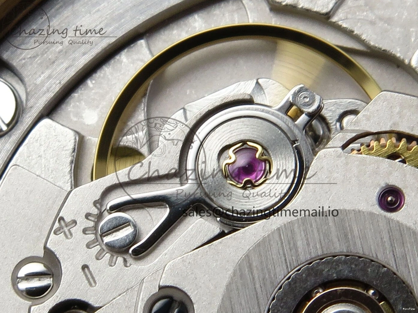 MiroTime 0314 DayDate 40 YG QF 1:1 Best Edition Pink Diamonds Dial Diamonds Bezel on President Bracelet A2836 V5 (Gain Weight) ZipUp 488